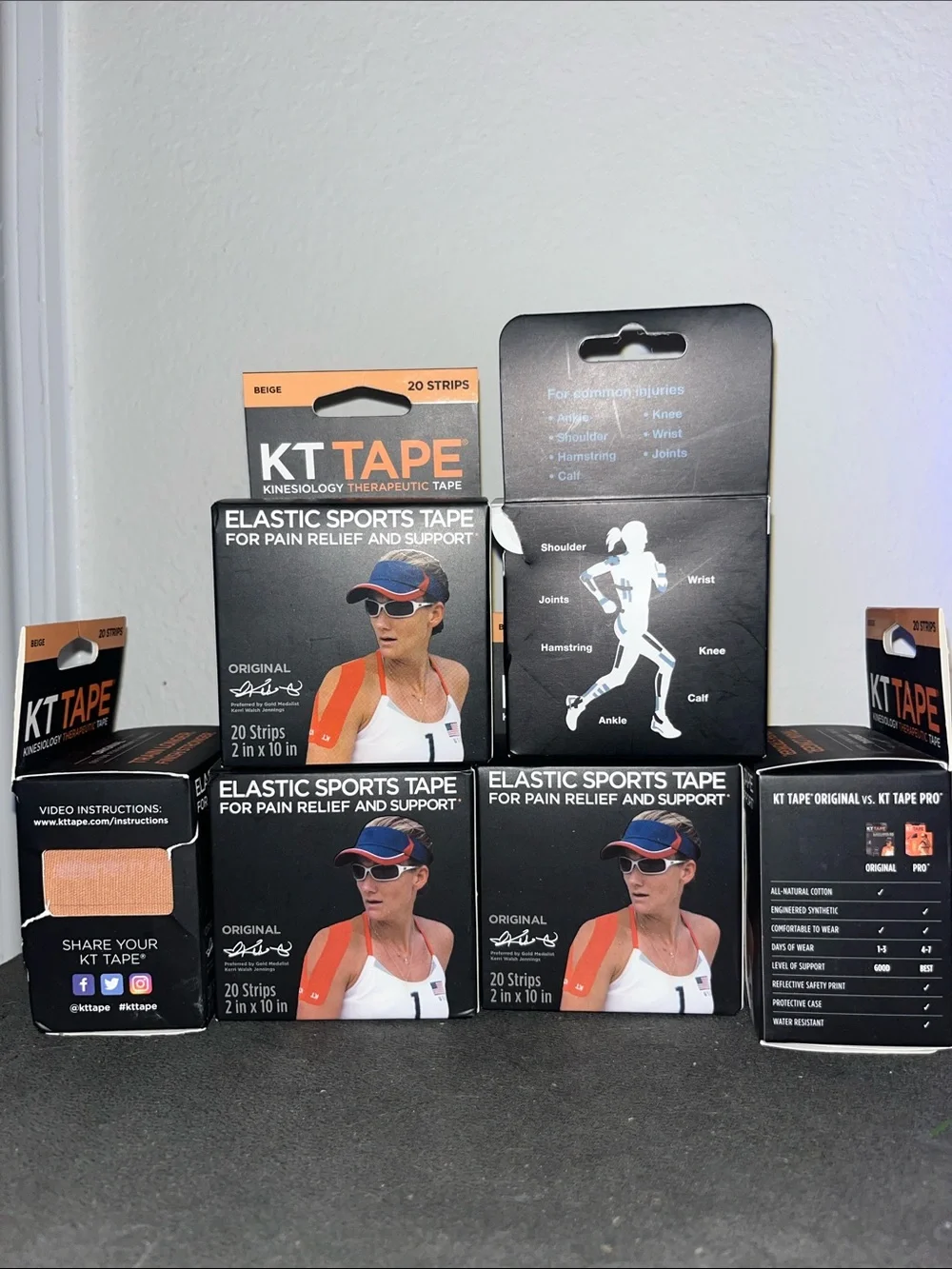 KT Tape Beige Elastic Sports Tape - 5 boxes - Picture 1 of 1